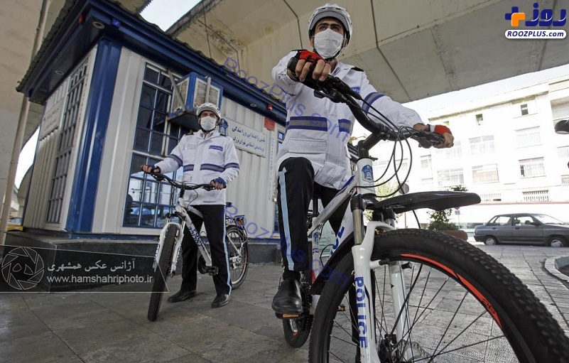 عکس/ پلیس دوچرخه سوار در تهران