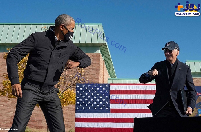 عکس/حضور اوباما در کارزار انتخاباتی بایدن