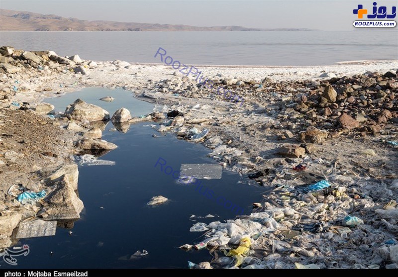 آلودگی های اطراف دریاچه ارومیه +عکس