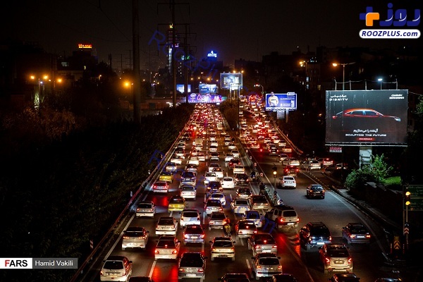 ترافیک سنگین در تهران بعد از ۱۸ عصر +عکس