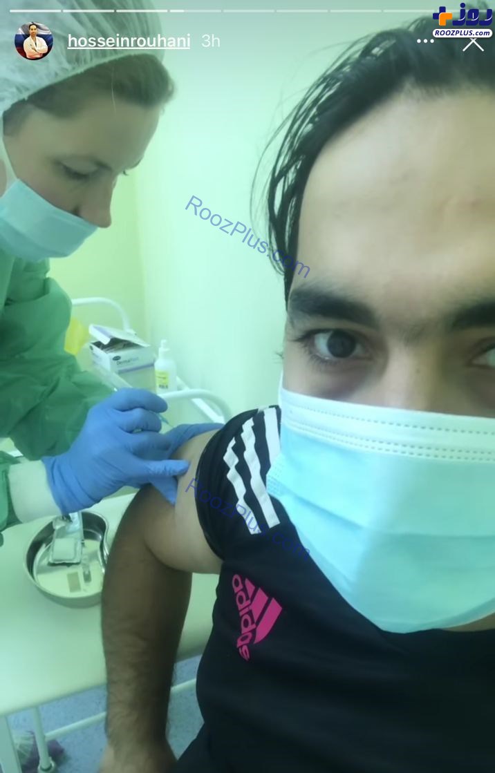 روحانی واکسن کرونا را تزریق کرد +عکس
