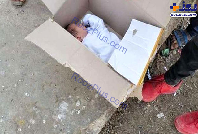 پیدا شدن یک نوزاد در سطل زباله!+ عکس