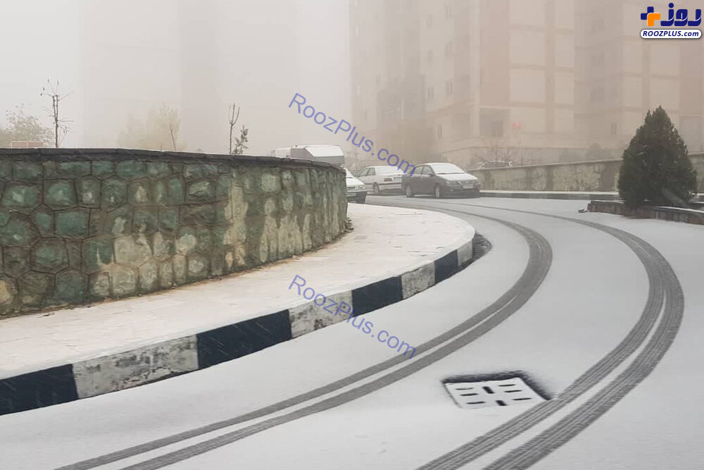 عکس/اولین بارش برف پاییزی در تهران