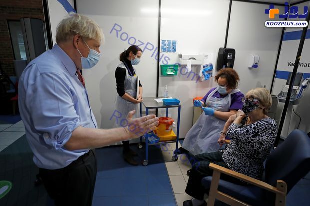 عکس/ تزریق اولین واکسن کرونا با حضور نخست وزیر انگلیس