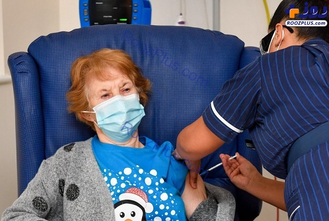 عکس/ تزریق اولین واکسن کرونا با حضور نخست وزیر انگلیس