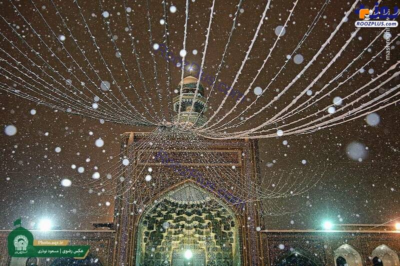 بارش دومین برف پاییزی در مشهد +عکس