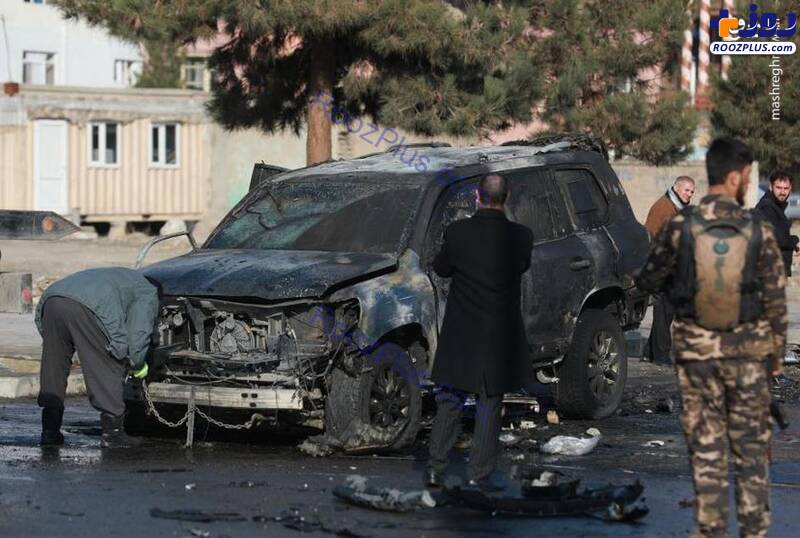 خودروی نماینده افغانستان پس از حمله تروریستی+عکس