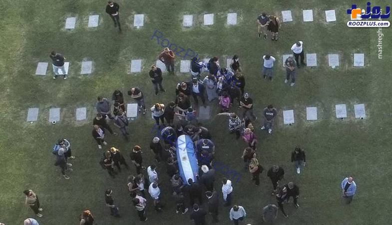 مراسم خاکسپاری «دیگو مارادونا»+عکس