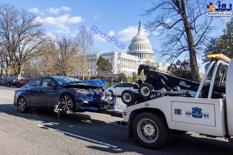 حمله با خودرو به ساختمان کنگره آمریکا+عکس