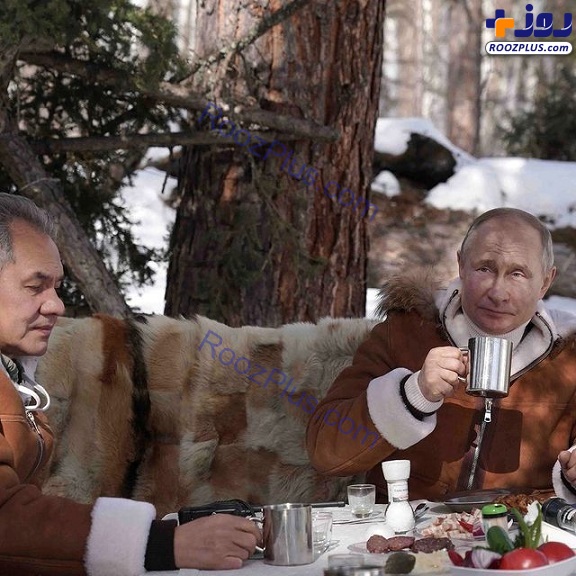عکس/ خوشگذرانی پوتین در جنگل های سیبری