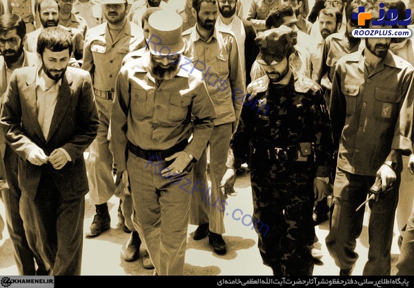 شهید صیاد شیرازی در کنار رهبر انقلاب +عکس