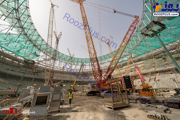 ساخت استادیوم میزبان فینال جام جهانی ۲۰۲۲ قطر +عکس