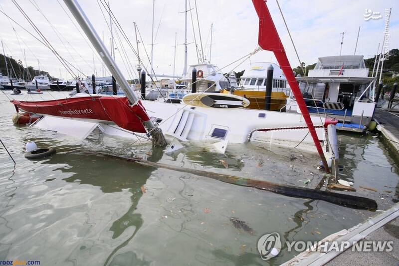 خسارت سونامی در سواحل ژاپن/عکس
