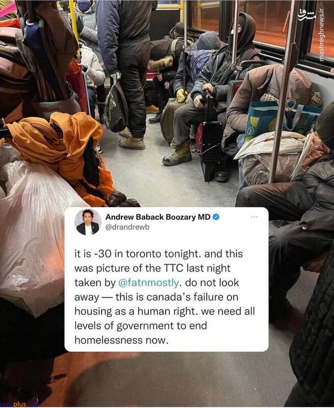 مترو خوابی در کانادا +عکس
