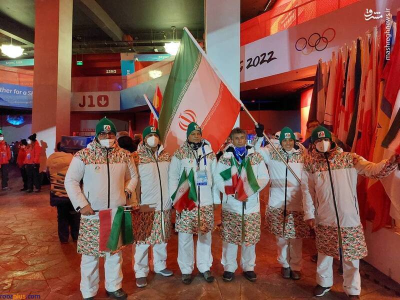 کاروان ایران در افتتاحیه المپیک زمستانی/عکس