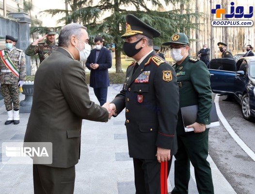 دیدار وزیران دفاع جمهوری آذربایجان و جمهوری اسلامی ایران‎‎ +عکس