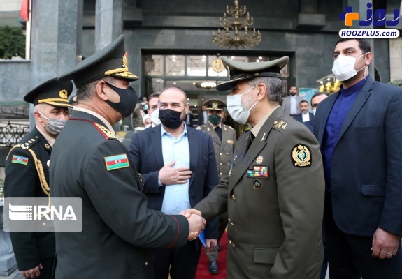 دیدار وزیران دفاع جمهوری آذربایجان و جمهوری اسلامی ایران‎‎ +عکس