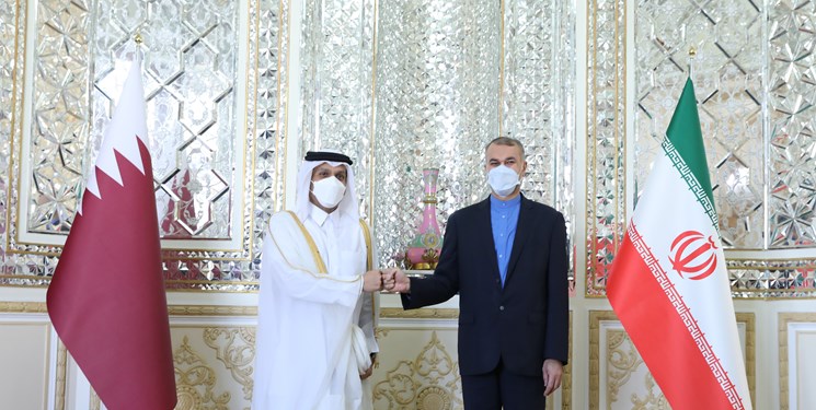 دیدار وزیران امور خارجه ایران و قطر در تهران