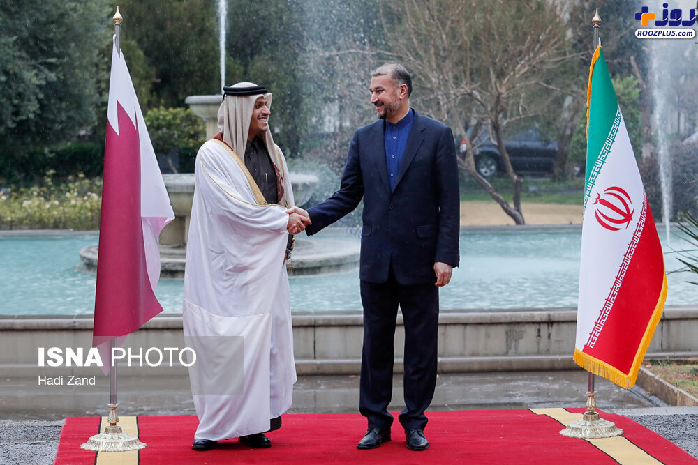 دیدار وزیر امور خارجه قطر با امیر عبداللهیان +عکس