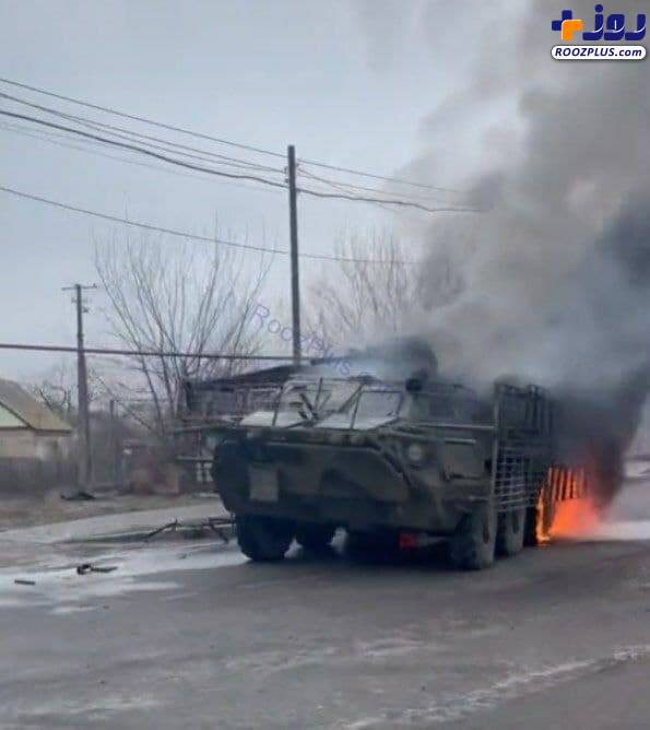 عکس/ نفربر btr4e نابود شده ارتش اوکراین