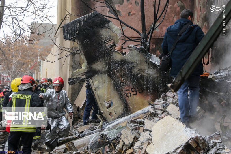 تصاویر جدید از محل سقوط جنگنده در تبریز