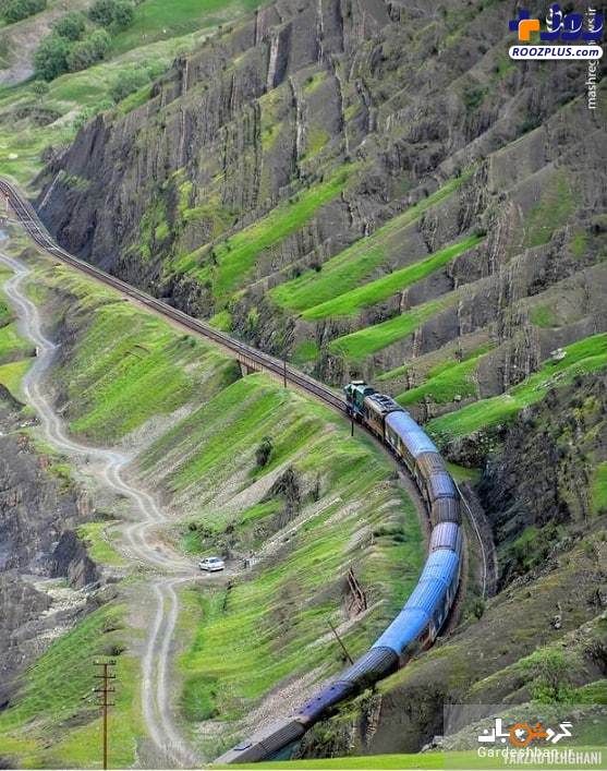عکس/ مسیر رویایی قطار در لرستان