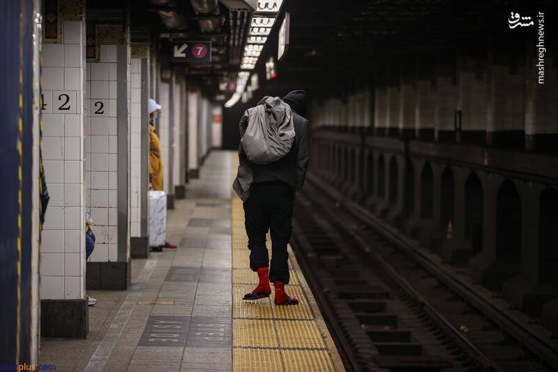 وضعیت زندگی فقرا در متروی نیویورک /عکس