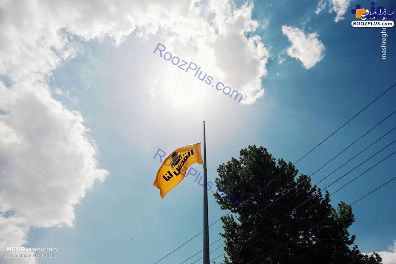 اهتزاز پرچم «القدس لنا» در همدان + عکس