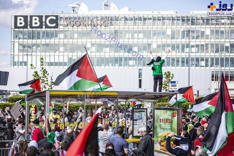 تجمع بزرگ همبستگی با فلسطین در اسکاتلند/عکس