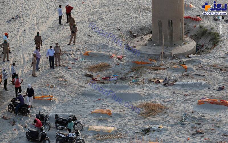 بیرون آمدن هولناک اجساد کرونایی از قبر به خاطر باران/عکس