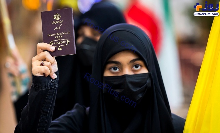 اعلام آمادگی مردم قم برای رفتن به قدس در فرودگاه امام +عکس