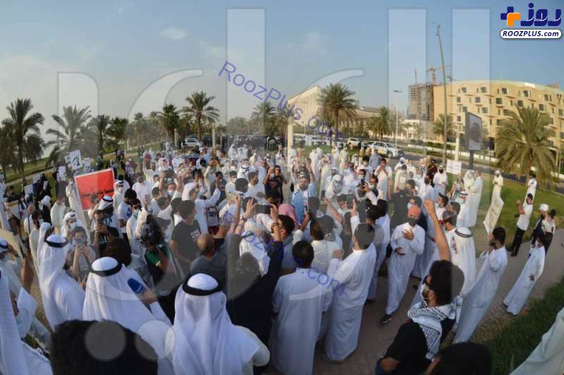 تجمع اعتراضی کویتی ها زیر کولر گازی+ عکس
