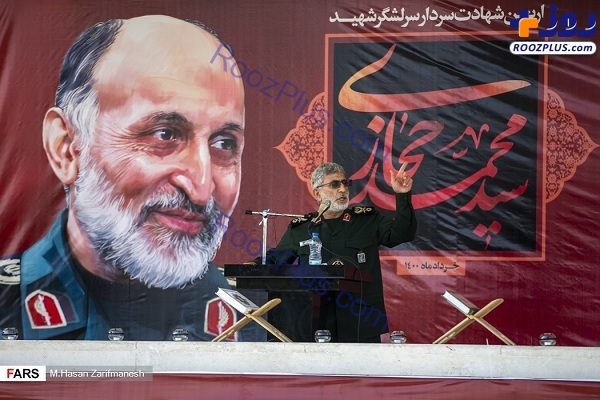 سخنرانی سردار قآنی در مراسم چهلم سردار شهید سیدمحمد حجازی +عکس