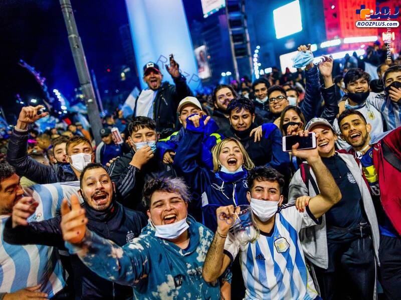 جشن مردم آرژانتین در خیابان‌ها پس از قهرمانی/عکس