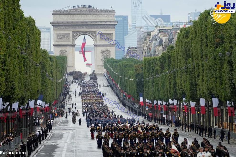 رژه روز ملی فرانسه پس از یک سال وقفه +عکس