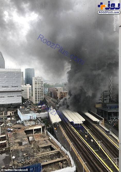 انفجار مهیب ایستگاه قطار در جنوب لندن + عکس