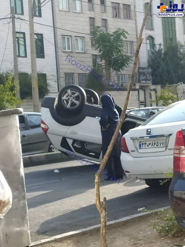 تصادف عجیب در تهران +عکس