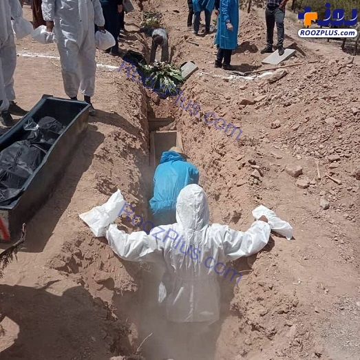 گورهای دسته‌جمعی فوتی‌های کرونا در کرمان /عکس