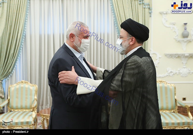 عکس/ دیدار صمیمانه رئیس دفتر سیاسی جنبش حماس با رئیس جمهور