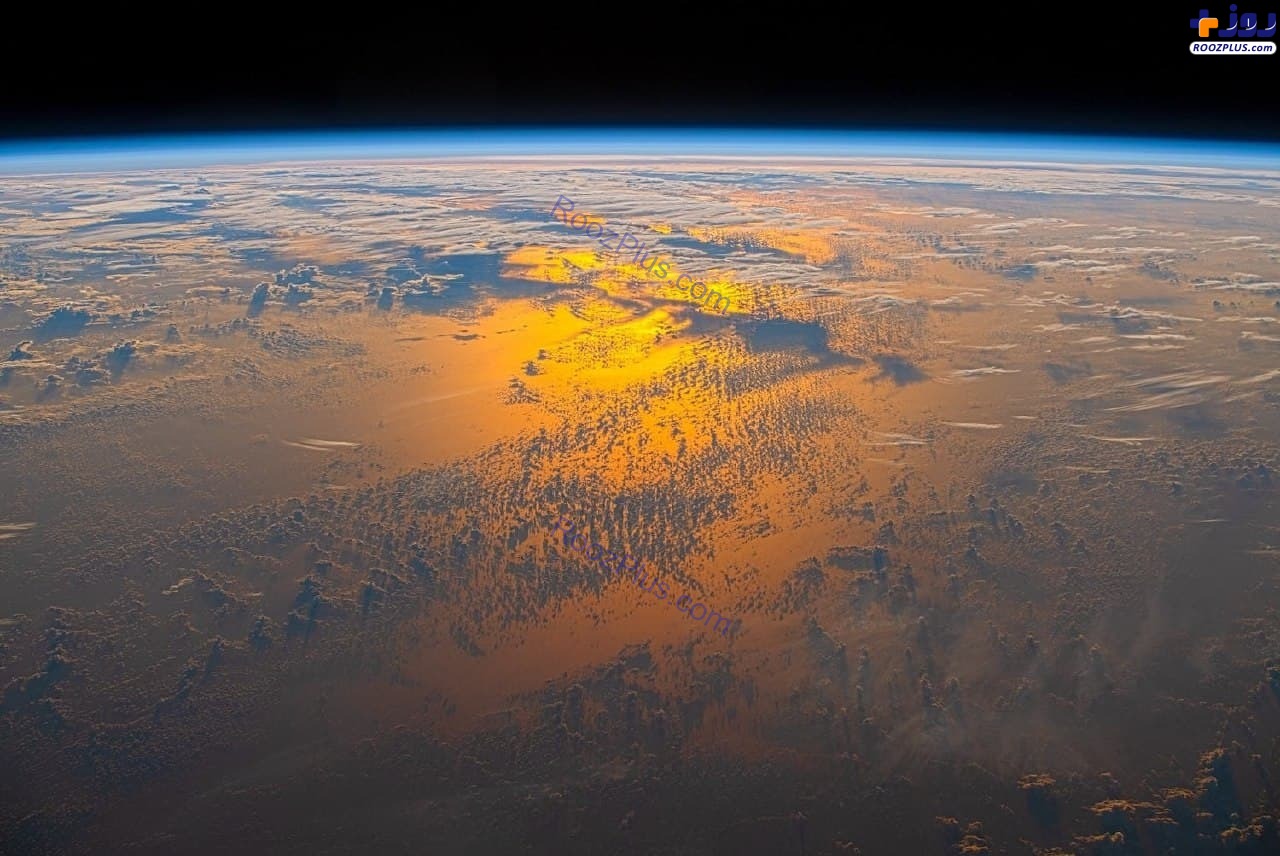عکس/تصویر خیره کننده غروب خورشید از زاویه ایستگاه فضایی