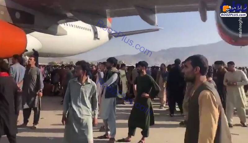 هجوم مردم افغانستان به فرودگاه کابل +عکس