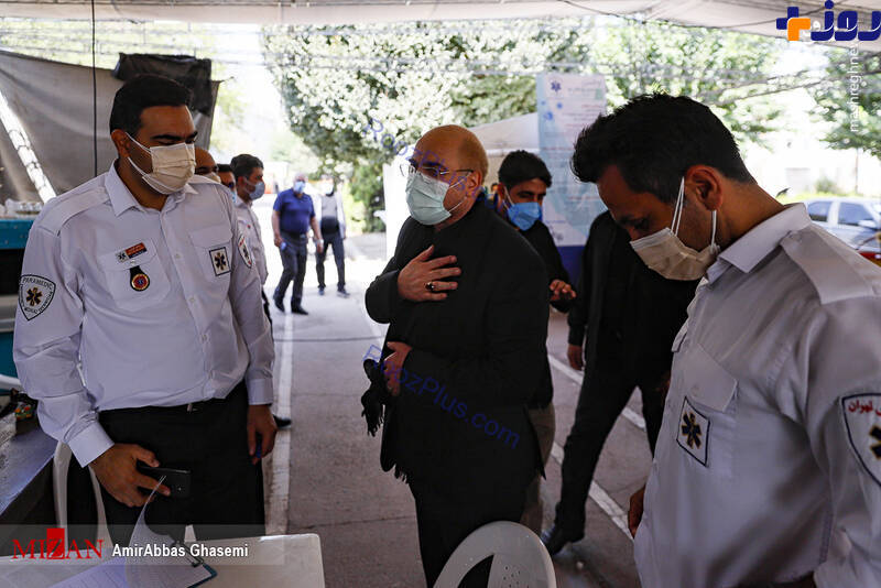 بازدید میدانی قالیباف از مراکز واکسیناسیون+عکس