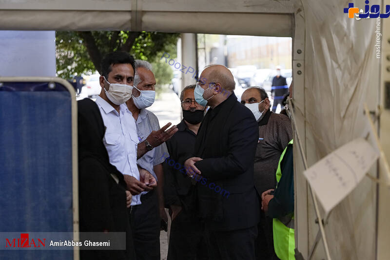 بازدید میدانی قالیباف از مراکز واکسیناسیون+عکس