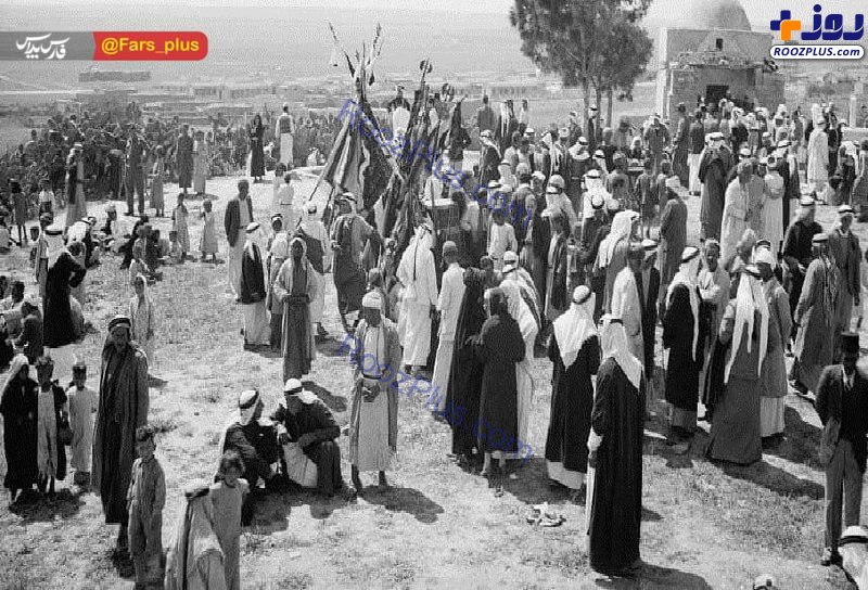 زائران حرم رأس‌الحسین در فلسطین قبل از پیدایش رژیم‌ صهیونیستی +عکس