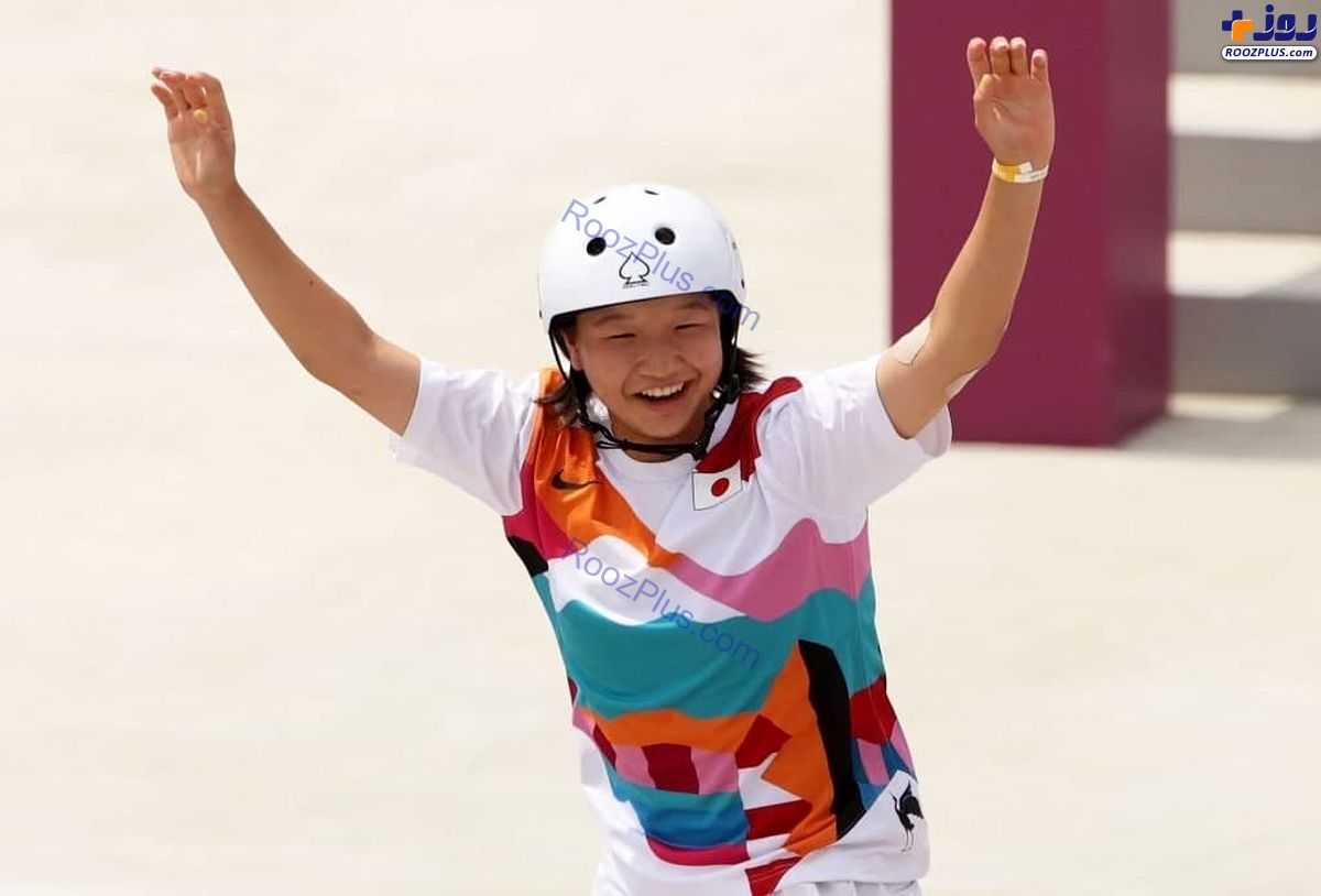 دختر ١٣ساله قهرمان المپیک توکیو شد +عکس