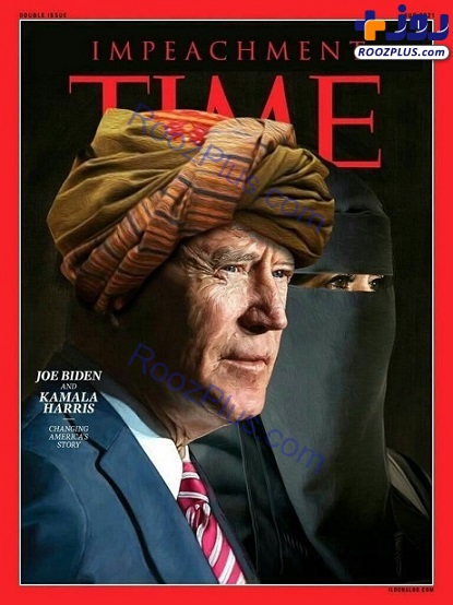 عکس جالب رئیس جمهور آمریکا با لباس طالبان