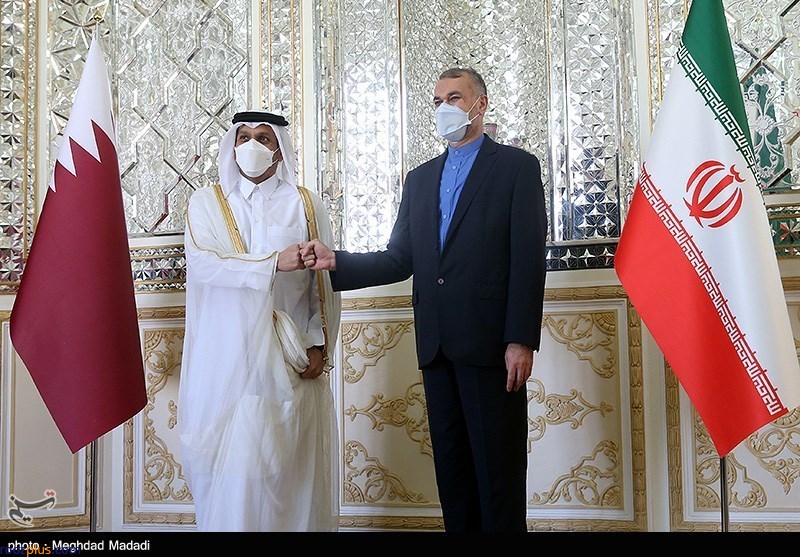 دیدار امیرعبداللهیان با وزیرخارجه قطر+عکس
