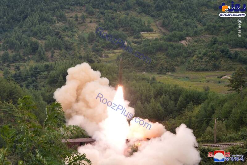 شليک موشک‌هاي کره‌شمالي از ريل قطار +عکس