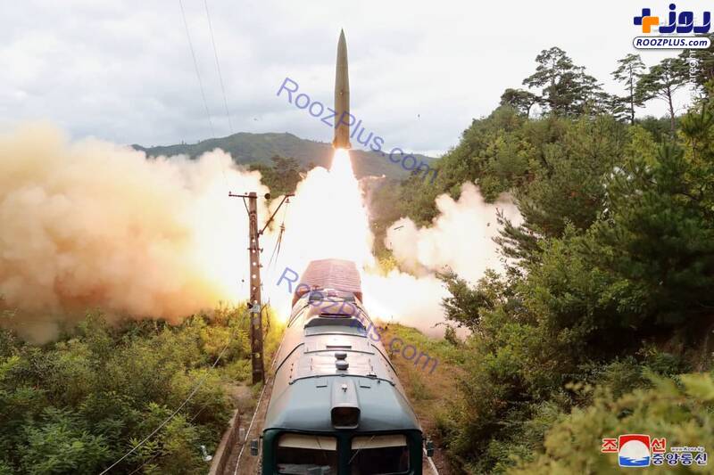 شليک موشک‌هاي کره‌شمالي از ريل قطار +عکس