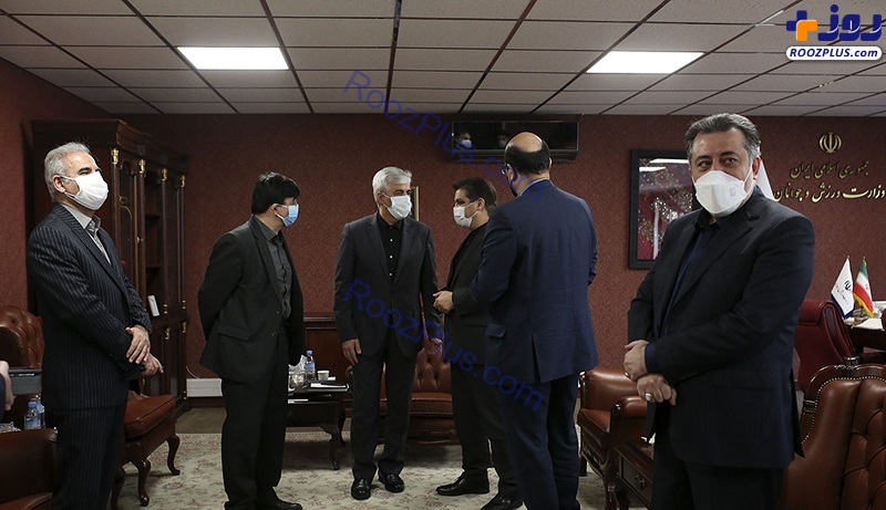 اولین حضور حمید سجادی در وزارت ورزش و جوانان/عکس